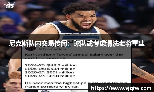 尼克斯队内交易传闻：球队或考虑清洗老将重建